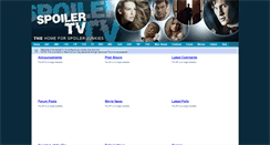 Desktop Screenshot of my.spoilertv.com